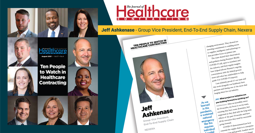 Celebrating Jeff Ashkenase as a top person to watch in Healthcare Contracting